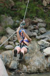 Girl on Zipline of Canopy Tour