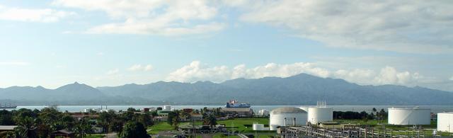 View of Puerto Cortez Harbor, north coast of Honduras