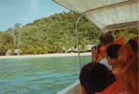 View of Village at Punta Sal National Park Honduras