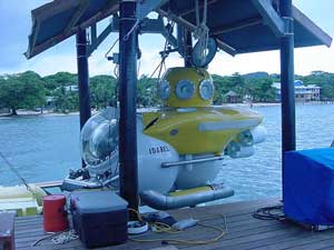 "Idabel" Deep Submersible Submarine at Roatan Honduras