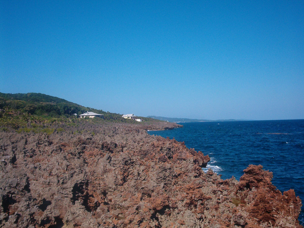 View Along Southwestern Ironshore of   Roatan Honduras