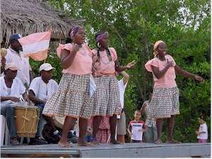 Garifuna Dancers from Punta Gorda Roatan Honduras