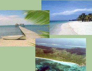 Roatan Honduras Beaches at Sandy Bay,  West Bay and Camp Bay