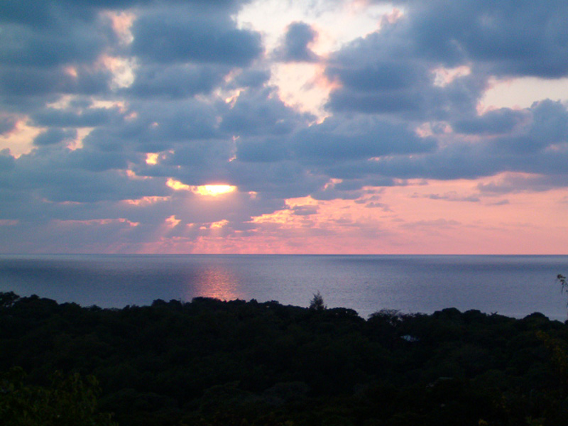Picture of Sunset Over West End Village,   Roatan Honduras